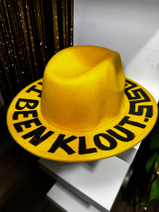 Yellow Klout Brim Hat