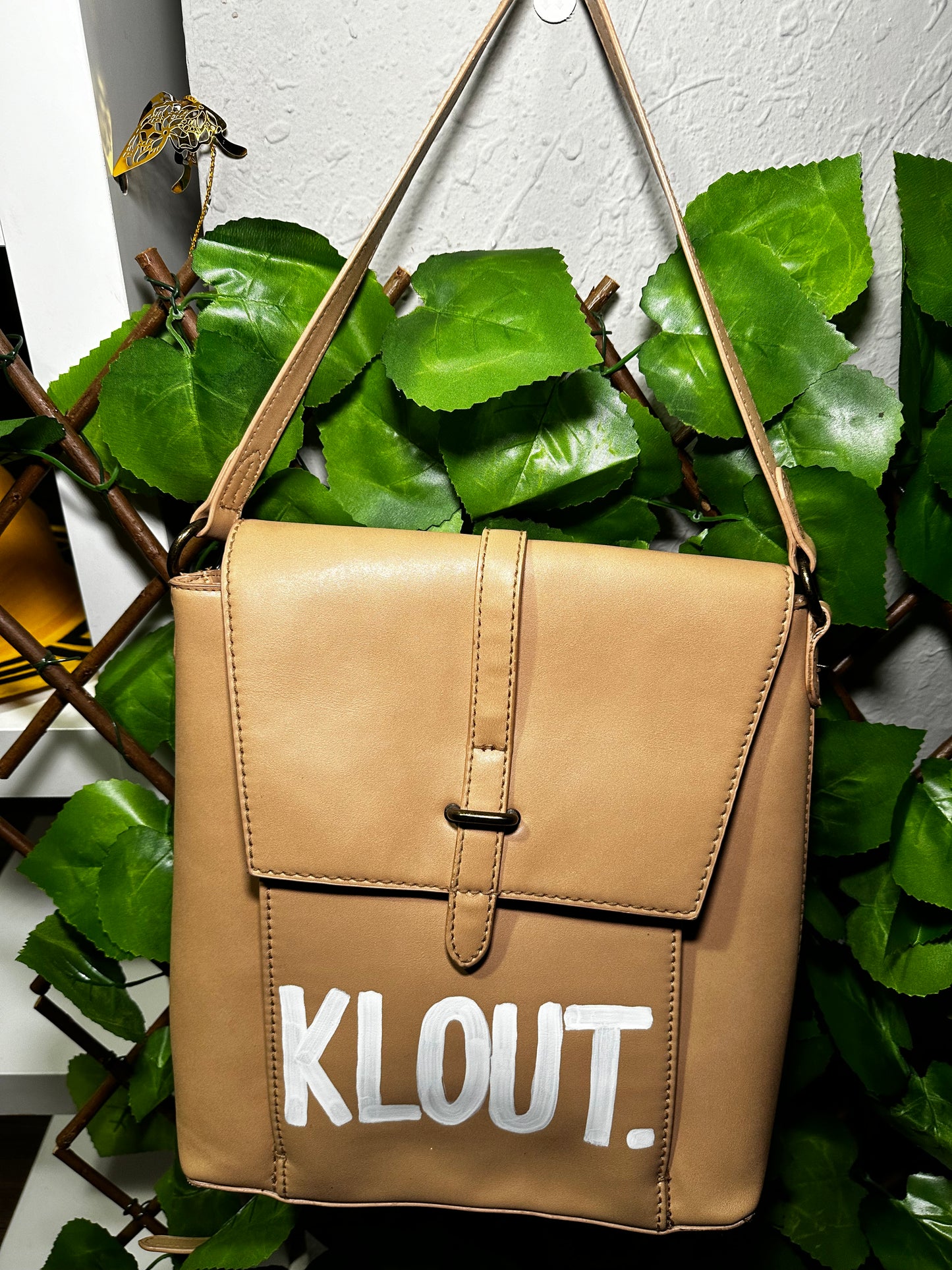 Upcycled Tan Klout Backpack